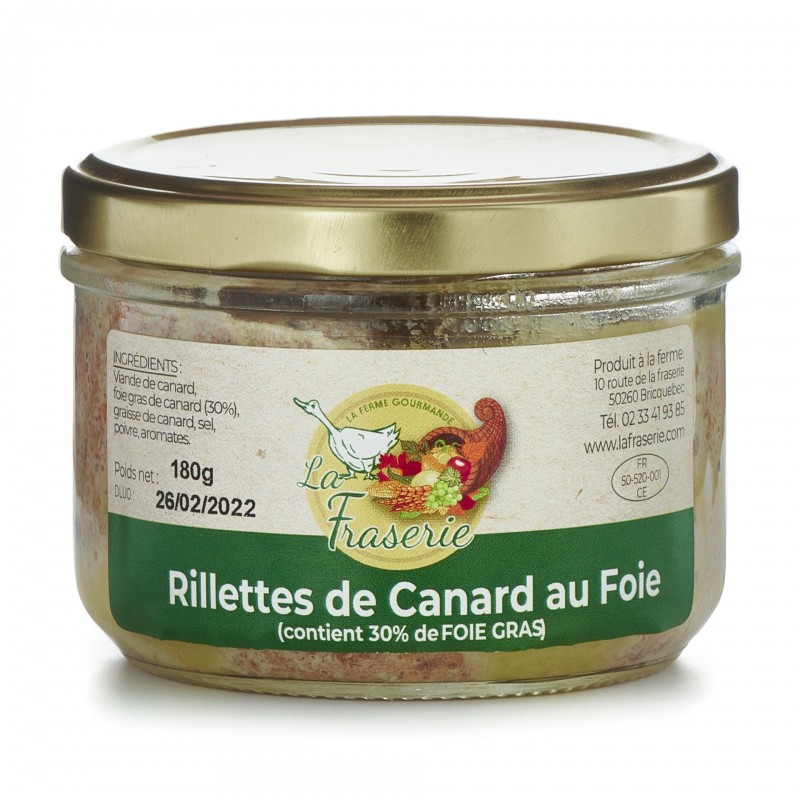 Elevage de la Fraserie - Duck rillettes with foie gras