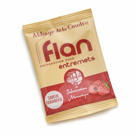 Abbaye de la Coudre - Flan saveur framboise