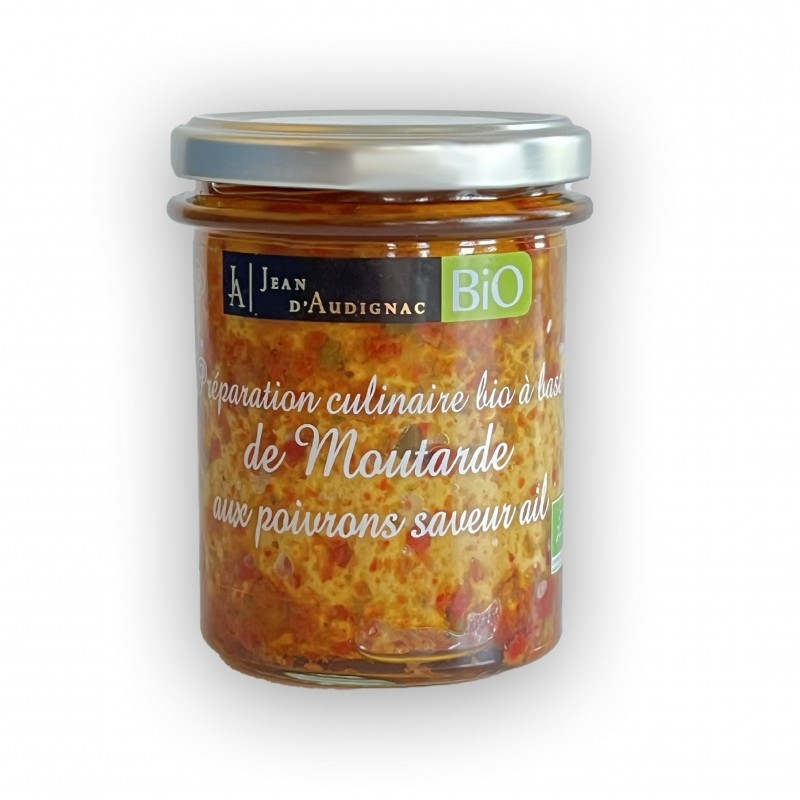 Jean d'Audignac - Organic mustard with garlic flavored peppers